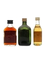 Captain Morgan, Gordon's & Jules Laine Bottled 1970s 3 x 5cl / 40%