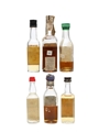 6 x Blended World Whisky Miniatures 