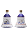 Bell's Ceramic Decanters Princess Eugenie & Princess Beatrice 2 x 75cl / 43%