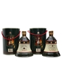 Bell's Ceramic Decanters Christmas 1988 & 1989 2 x 75cl / 43%