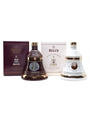 Bell's Ceramic Decanters Christmas 2002 & 2009 2 x 70cl / 40%