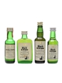 Black & White Bottled 1960s-1980s 4 x 4.7cl-5cl