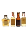 Canadian Whisky & Liqueur Grande Canadian, Potter's, Seagram's & Yukon Jack 4 x 4.7cl-5cl