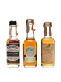 Ezra Brooks, J W Dant & Rebel Yell Bottled 1950s-1960s 3 x 4.7cl