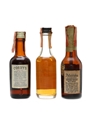 Corby's, Fleischmann's & Philadelphia Bottled 1950s-1960s 3 x 4.7cl