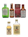 Assorted Blended Whisky Bottled 1970s-1980s - Black & White, Canadian Club, Crawford's, White Horse, Teacher's 5 x 5cl / 40%