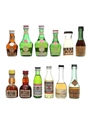 Assorted French Liqueurs Benedictine, Grand Marnier, Pastis, Vieille Cure 12 x 2cl-5cl