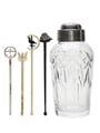 Waterford Crystal Cocktail Shaker With Branded Stirrers 21cm x 8cm