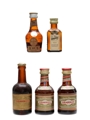 Benedictine, Cointreau & Drambuie Bottled 1960s-1970s 5 x 3cl-5cl