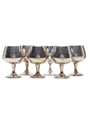 Six Metal Goblets  
