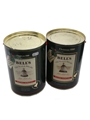 Bell's Ceramic Decanters Christmas 1989 & 1990 2 x 75cl / 43%