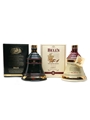 Bell's 8 Year Old Ceramic Decanters Christmas 1995 & 1997 2 x 70cl / 40%