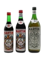 Martini Extra Dry & Rosso Bottled 1970s & 1980s 3 x 75cl-150cl