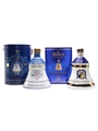 Bell's Ceramic Decanters Golden Wedding & 90th Birthday 70cl & 75cl