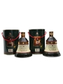 Bell's Ceramic Decanters Christmas 1991 & 1990 75cl & 70cl / 41.5%