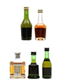 Camus, Hennessy, Louis Royer, Prince Hubert De Polignac & Remy Martin  5 x 3cl-5cl / 40%