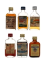 Assorted Caribbean & Jamaica Rum Bottled 1960s 6 x 5cl