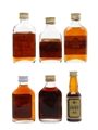 Assorted Rum Bottled 1970s & 1980s 6 x 3cl-5cl