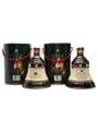 Bell's Ceramic Decanters Christmas 1988 & 1989 2 x 75cl / 43%