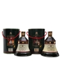 Bell's Ceramic Decanters Christmas 1989 & 1990 2 x 75cl / 43%