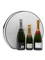 3 x Assorted Champagne & Krug Hat Box 37.5cl & 75cl
