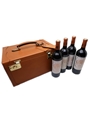 Chateau Pichon Baron Longueville 2001, 2002, 2003 & 2004 Alexandre Mareuil Mini Vertical Leather Case 4 x 75cl