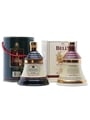 2 x Bell's Christmas Decanters 1990 & 1997 75cl & 70cl