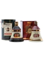 2 x Bell's Christmas Decanters 1991 & 1996 70cl 