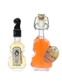 2 x Violin Shape Liqueur Miniatures 