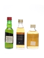 Assorted Blended Scotch Whisky Black Bottle, McCrae's & White&MacKay 3 x 3.7-5cl