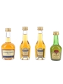 Courvoisier, Martell & Otard  4 x 3cl-5cl