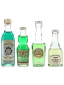Assorted French & Spanish Mint Liqueurs Costa Y Montserrat, Maurice Meyer, Morey 4 x 2.8cl-5cl