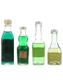 Assorted French & Spanish Mint Liqueurs Costa Y Montserrat, Maurice Meyer, Morey 4 x 2.8cl-5cl