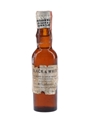 Black & White Spring Cap Bottled 1950s - Fleischmann Distilling 4.7cl / 43.4%