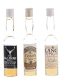 Dalmore, Grant's & Langs The World's Smallest Bottles Of Whisky 3 x <1cl