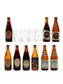 Guinness, Harp Lager & Glasses Tiny Bottles 9 x 1cl - 2cl