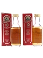 Glenfarclas 10 Year Old Bottled 1980s-1990s 2 x 5cl / 40%