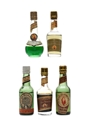 Von Berckel's Parrot Brand Very Fine Liqueurs Bottled 1940s 5 x 3cl