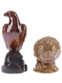 Beneagles Eagle & Haggis Ceramic Decanters  2 x 5cl / 40%