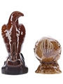 Beneagles Eagle & Haggis Ceramic Decanters  2 x 5cl / 40%