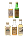 Assorted Scotch Whisky Bottled 1980s 5 x 5cl