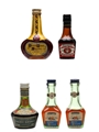 Assorted Liqueur Bottled 1950s-1960s - Cherry Heering, Cusenier, Marie Brizard 5 x 3cl-5cl