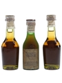Martell Cordon Bleu & VS Bottled 1970s-1980s 3 x 3cl / 40%