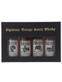 Signatory Vintage Scottish Wildlife Miniatures Balmenach, Mortlach, Port Ellen, Strathmill 4 x 5cl