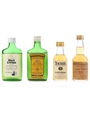 Assorted Blended Scotch Whisky Bottled 1970s - Black & White, Cutty Sark, Teacher's Highland Cream & Whyte&Mackay 4 x 5cl / 40%