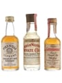 Assorted Straight Bourbon & Rye Whiskey Bottled 1970s-1980s 3 x 4.7cl-5cl