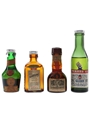 Benedictine, Cointreau, Grand Marnier & Pernod Bottled 1960s-1970s 4 x 3cl-5cl