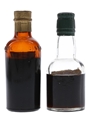 Grant's Morella Cherry Brandy & Ross's Brand Cherry Whisky Bottled 1950s-1960s 2 x 5cl