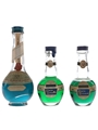 Cusenier Freezomint & Marie Brizard Creme De Menthe Bottled 1960s 3 x 3cl-5cl
