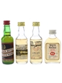 Assorted Blended Scotch Whisky Black Bottle, Pig's Nose, Sheep Dip, Whyte & Mackay 4 x 4.7cl-5cl